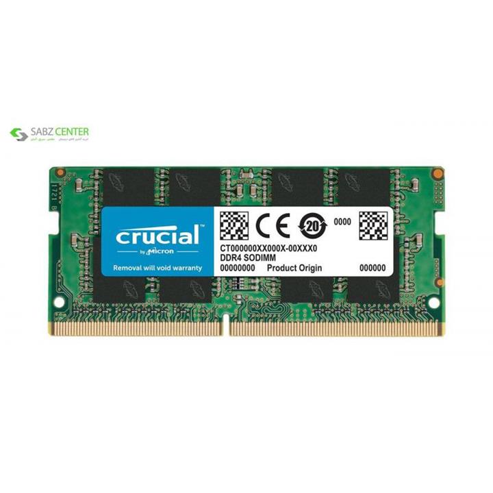 رم لپ تاپ کروشیال مدل DDR4 2400MHz ظرفیت 8 گیگابایت Crucial DDR4 2400MHz SODIMM RAM - 8GB